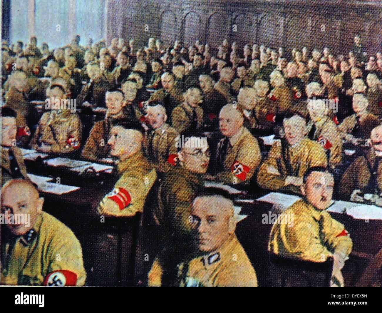 German nazi Party members in the Reichstag (parliament), Berlin 1932 Stock Photo