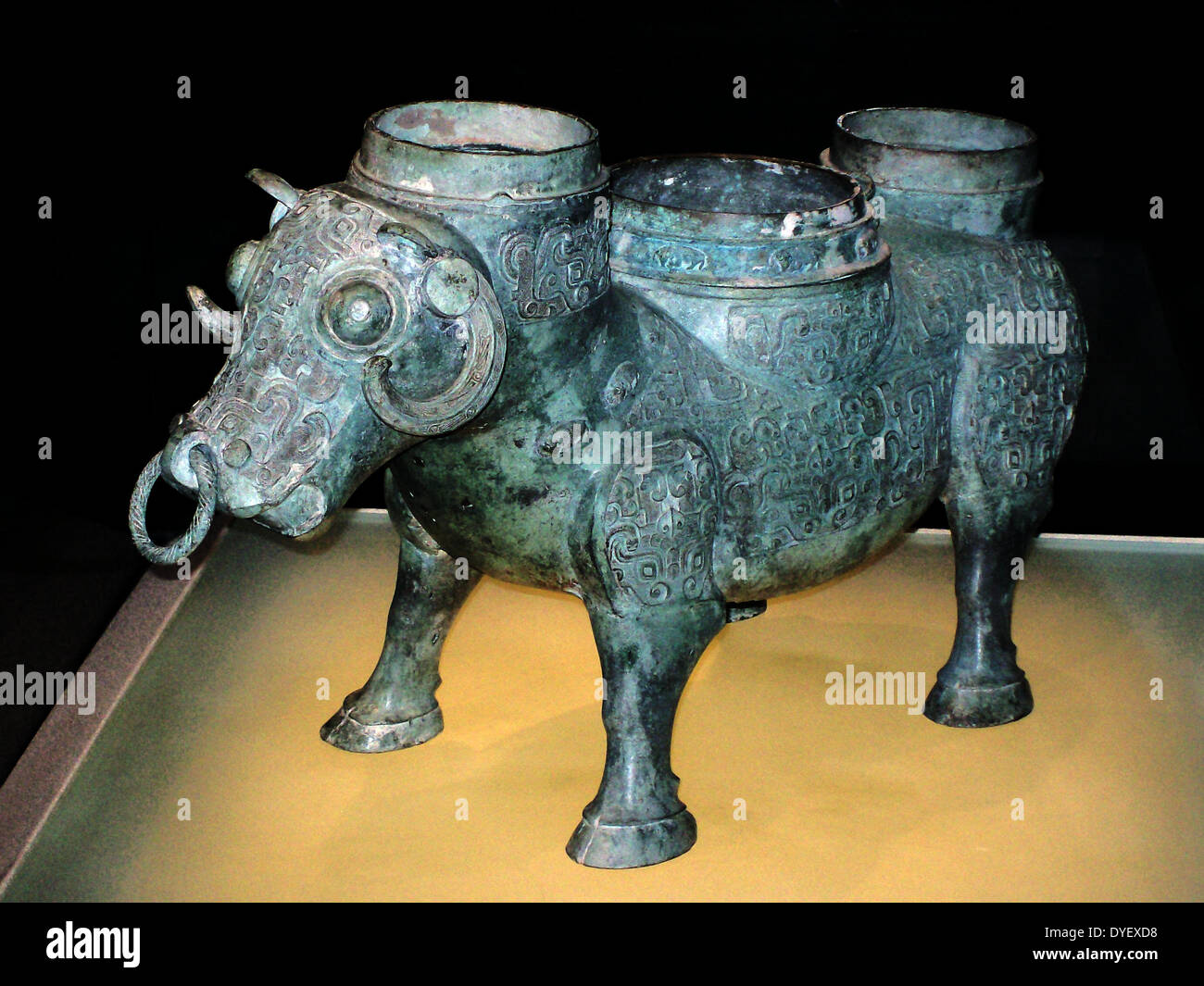 Bronze zoomorphic vessel, Shanghai Museum, China Stock Photo Alamy