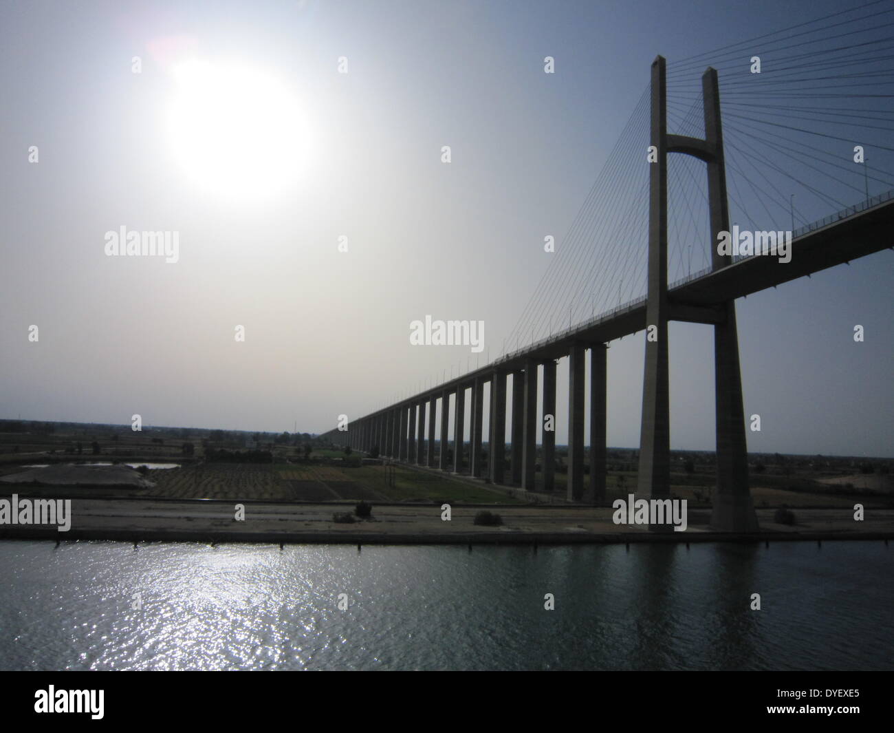 Suez canal bridge egypt shohada egyptian japanese friendship el qantara ...