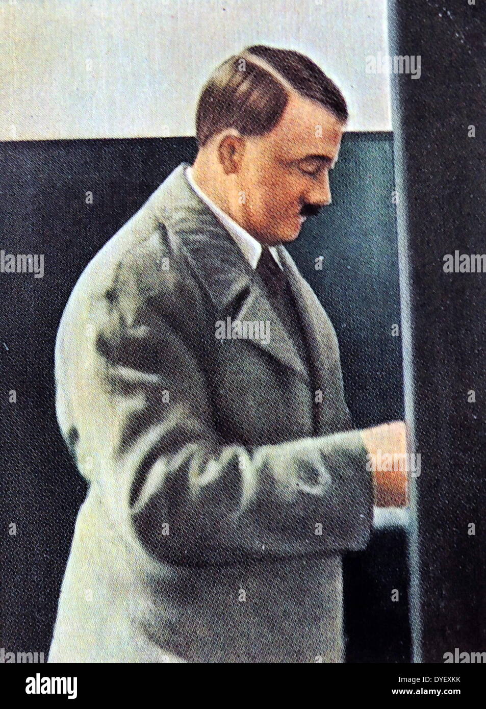 Adolf Hitler votes in 1932 Stock Photo