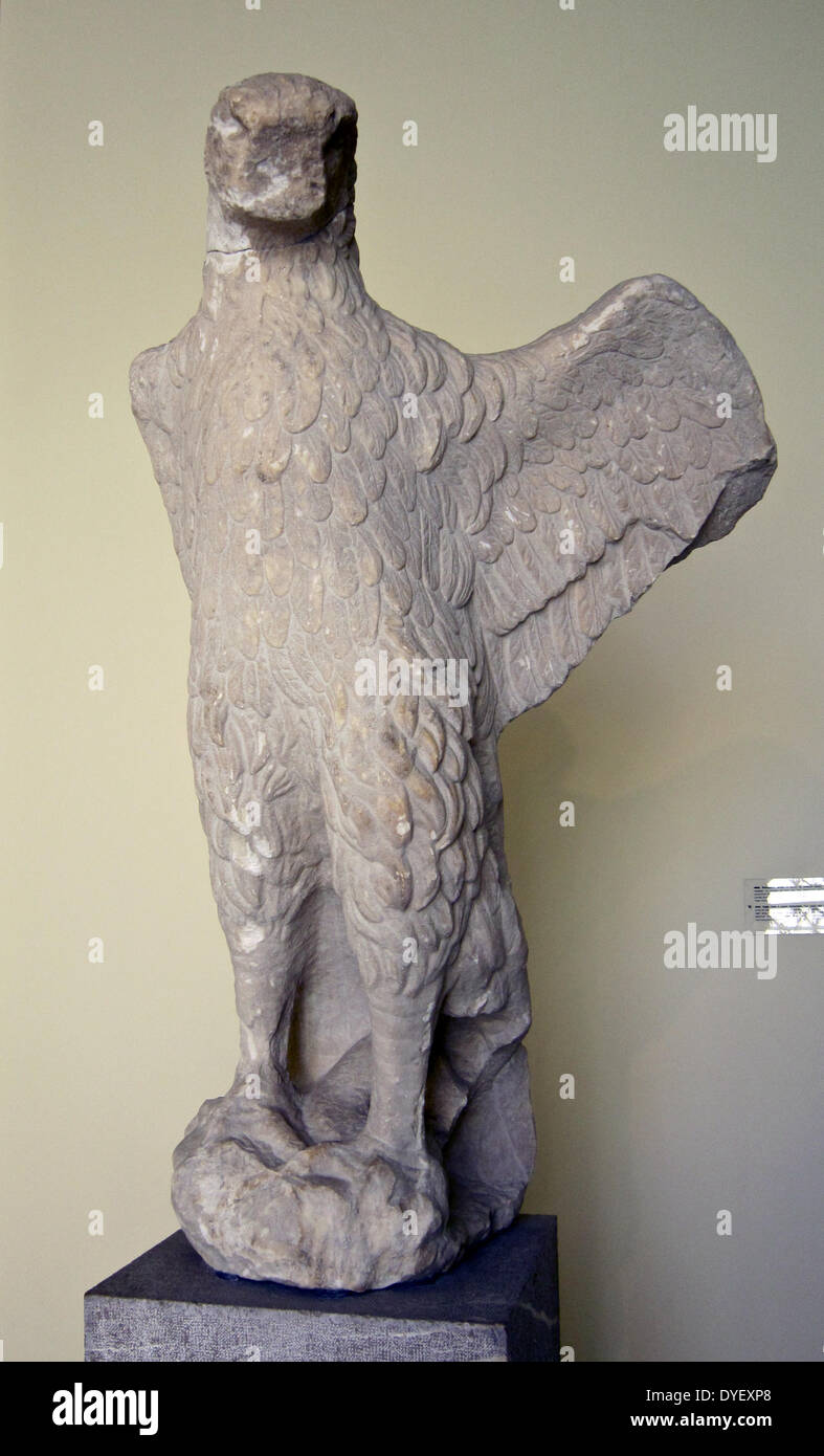 Funerary Eagle, Archaeological Museum, Piraeus, Greece. Stock Photo