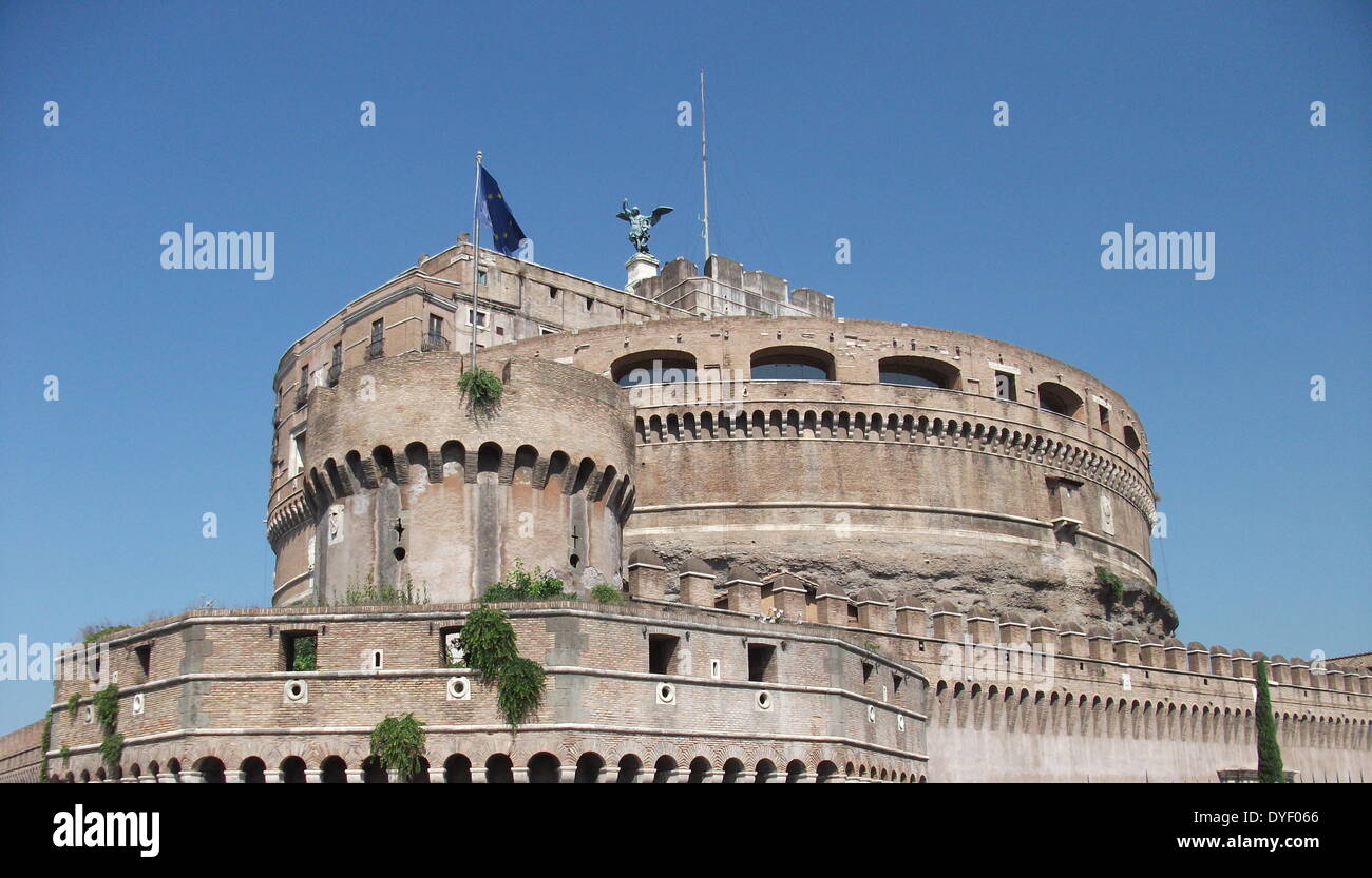 The Castel Sant'Angelo is a tall cylindrical building in Parco Adriano ...
