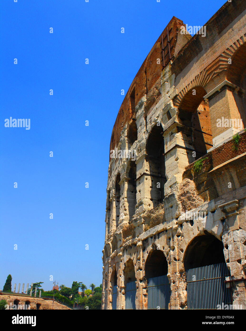 Collosseum Rome Small Detail from the Roman Collosseum in Rome, Italy Stock Photo - Alamy