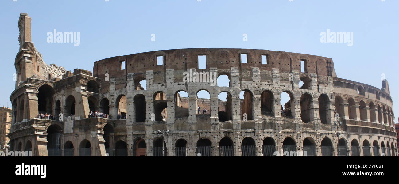 The Roman Collosseum in Rome, Italy. Stock Photo