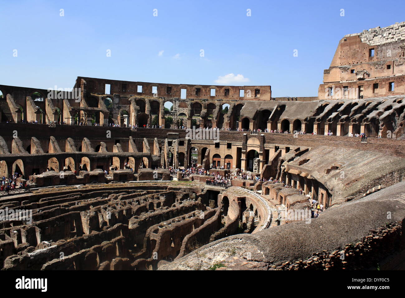 Collosseum Rome Small The Roman Collosseum in Rome, Italy Stock Photo - Alamy