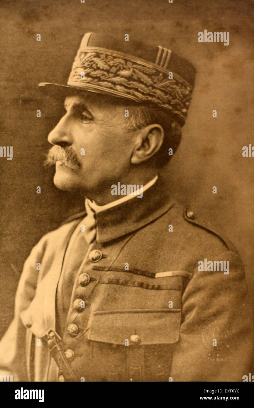 Marshal Ferdinand Foch a French soldier and Military theorist who lived between 2nd October 1851-20th March 1929. Was also an Allied Generalissimo during the First World War. Stock Photo