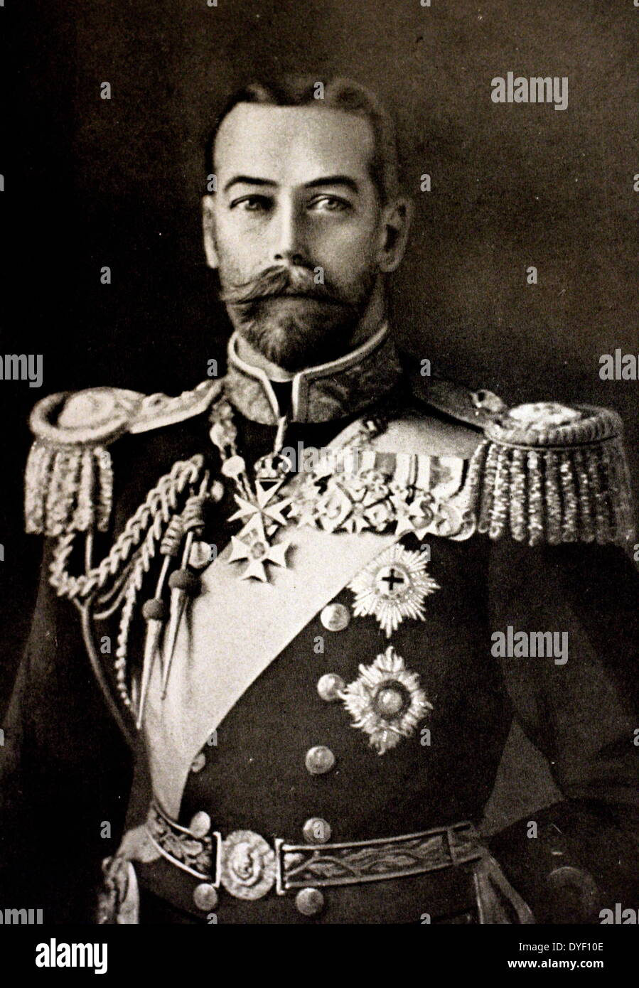 Nicholas Romanov II of Russia. The head of the last imperial family dynasty to rule Russia. Lived between 1868–1918. Stock Photo