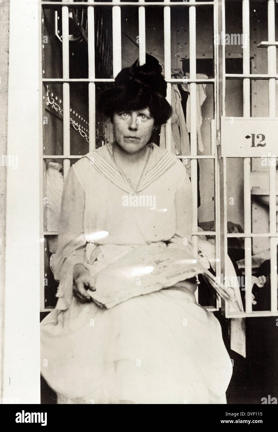 1917 Nov Informal portrait, Lucy Burns Stock Photo