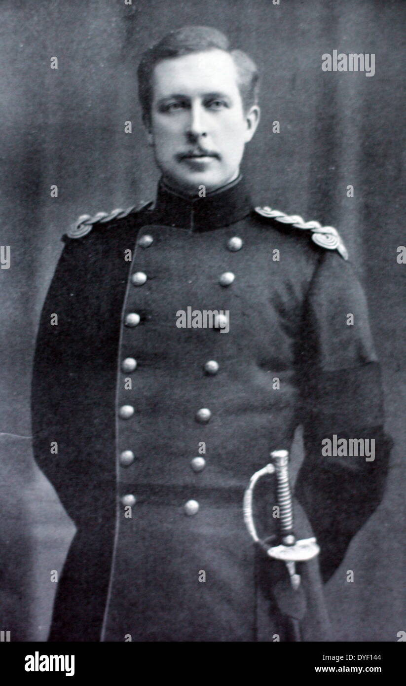 Photograph of Albert I, King of Belgium from 1909-1934. Lived between 1875-1934. Succeeded by his son Leopold. Stock Photo