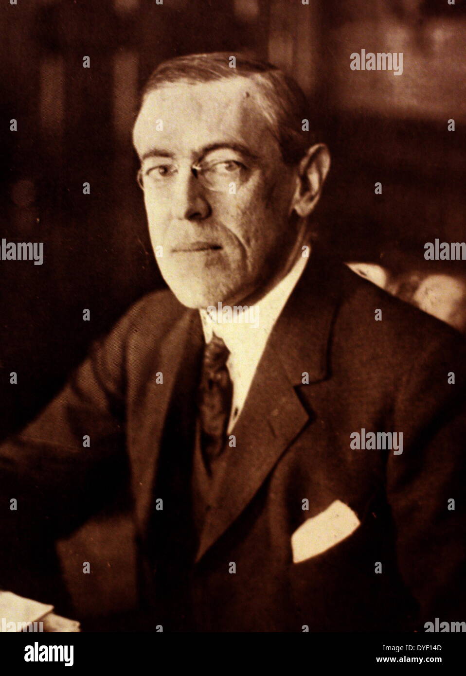 Woodrow wilson portrait hires stock photography and images Alamy