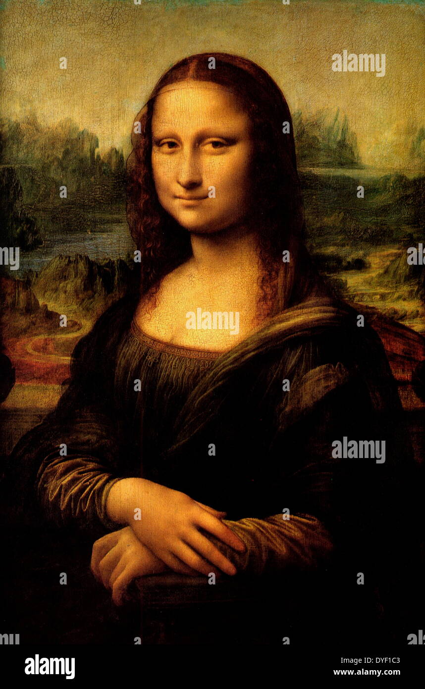 Mona lisa painting hi-res stock photography and images - Alamy