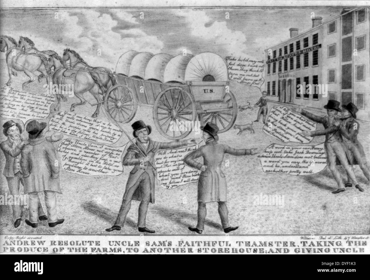 Uncle sam cartoons Black and White Stock Photos Images Alamy