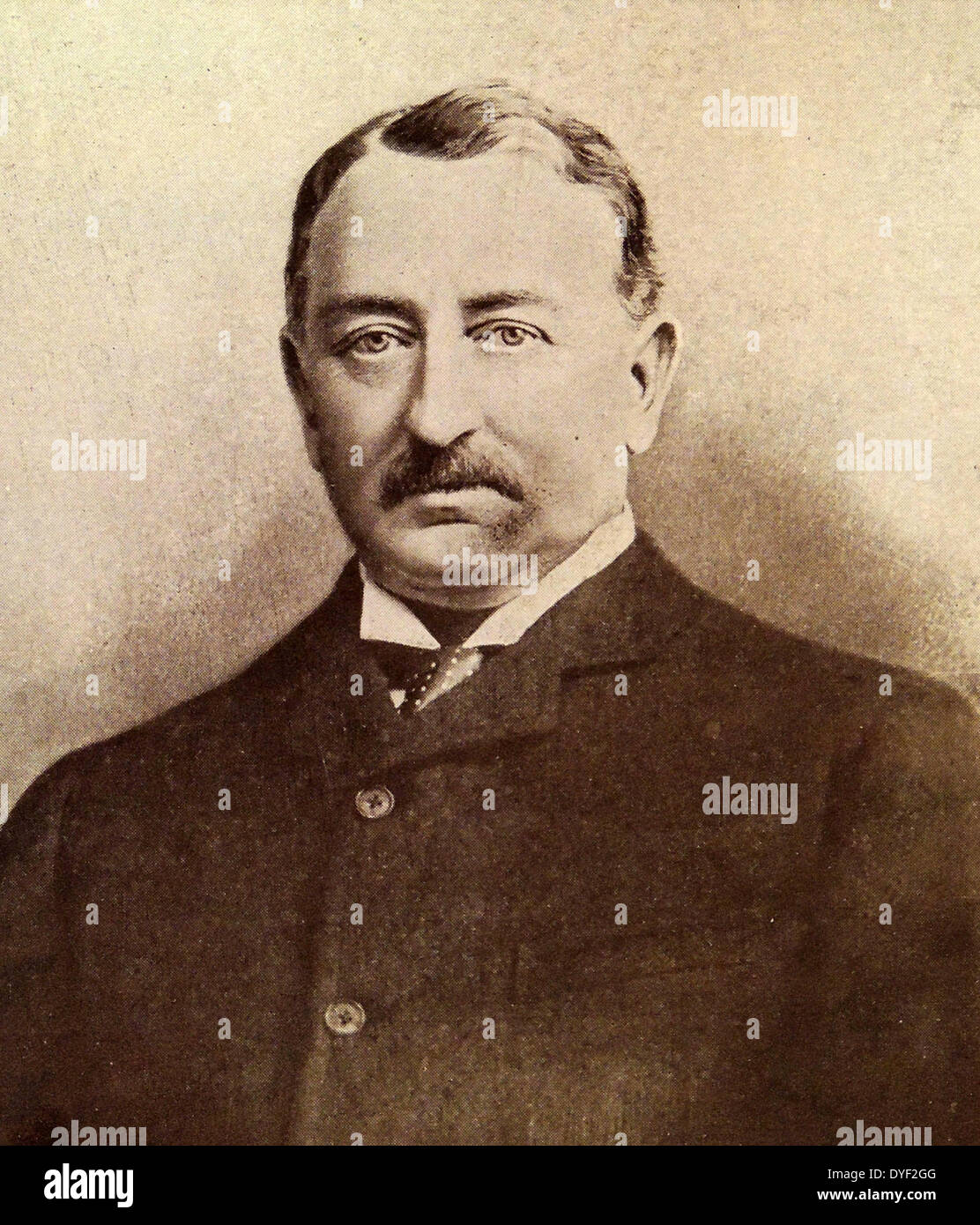 Cecil John Rhodes DCL (5 July 1853 – 26 March 1902)[1] English businessman, mining magnate, and politician in South Africa. Stock Photo
