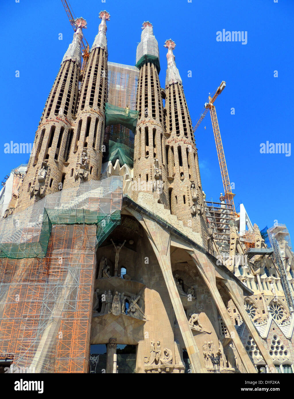 The Basílica i Temple de la Sagrada Família, Roman Catholic church in ...