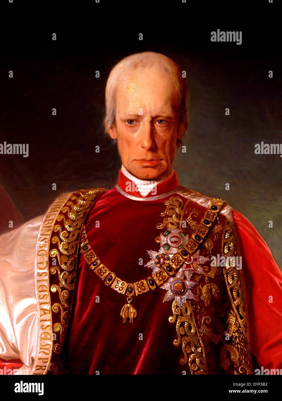 Portrait of Francis II, Holy Roman Emperor 1816. Stock Photo