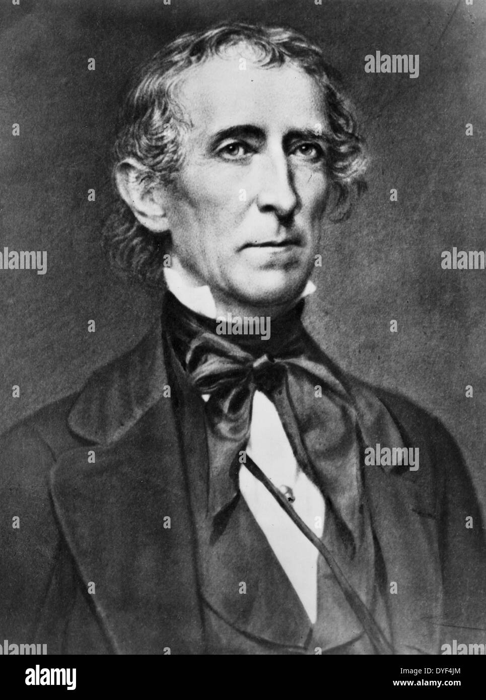 President john tyler Black and White Stock Photos & Images - Alamy