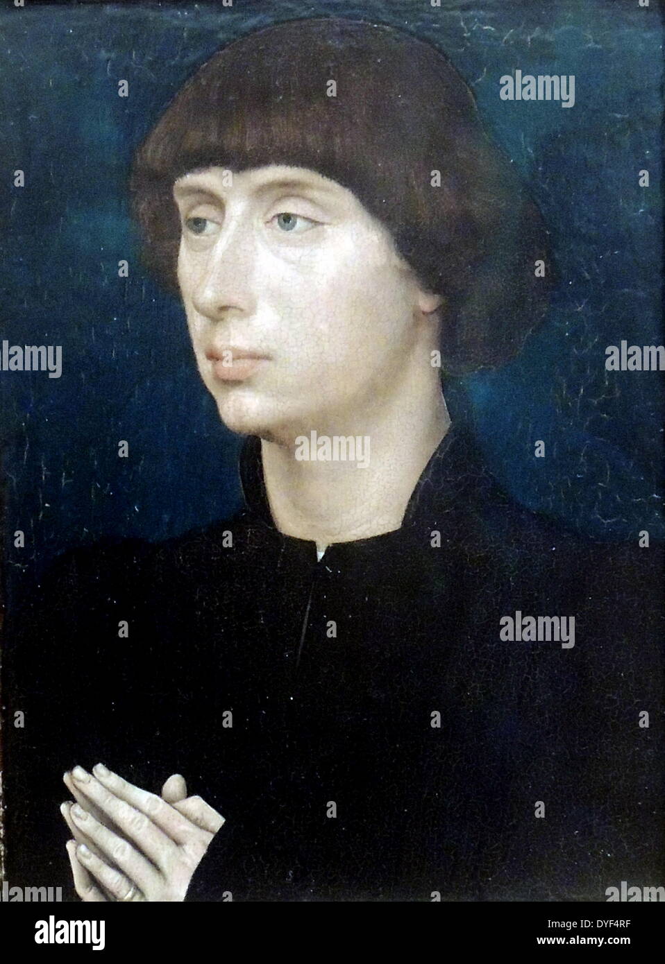 Portrait of Unknown Man 1452. Rogier van der Weyden. Stock Photo