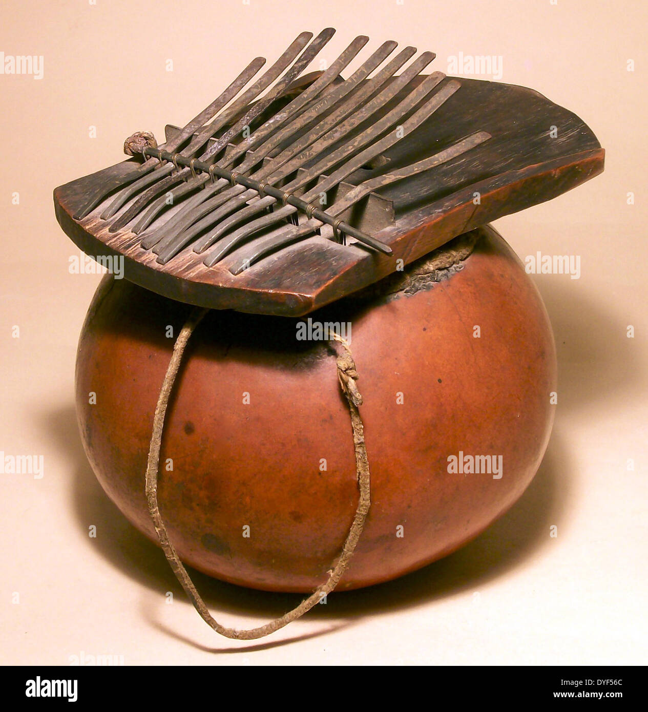 Gourd thumb piano, from tropical Africa Stock Photo Alamy