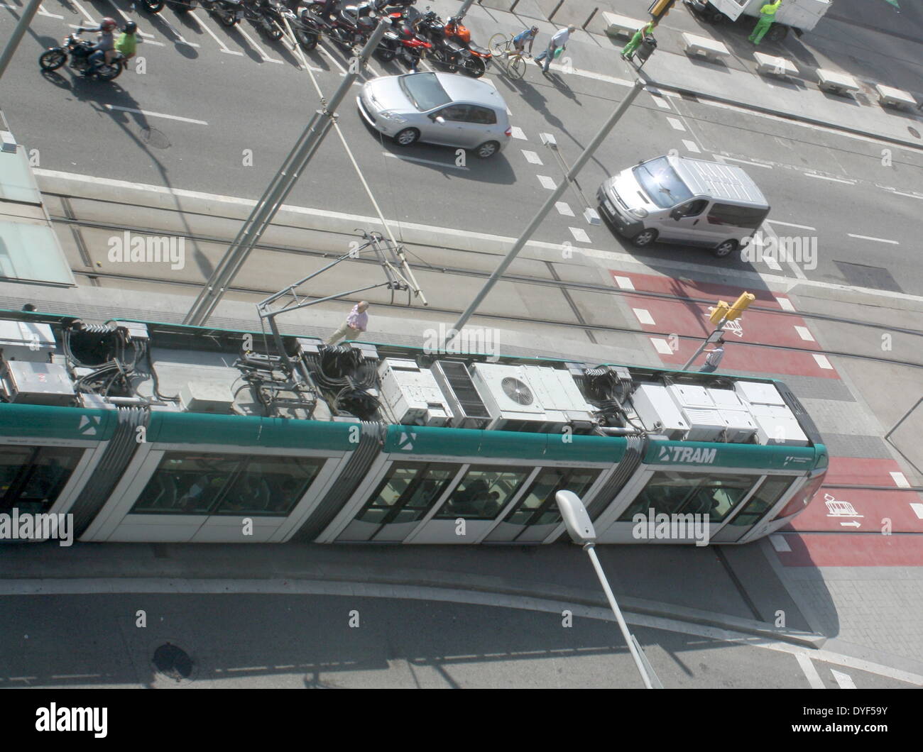 Tram Services 2013. Stock Photo