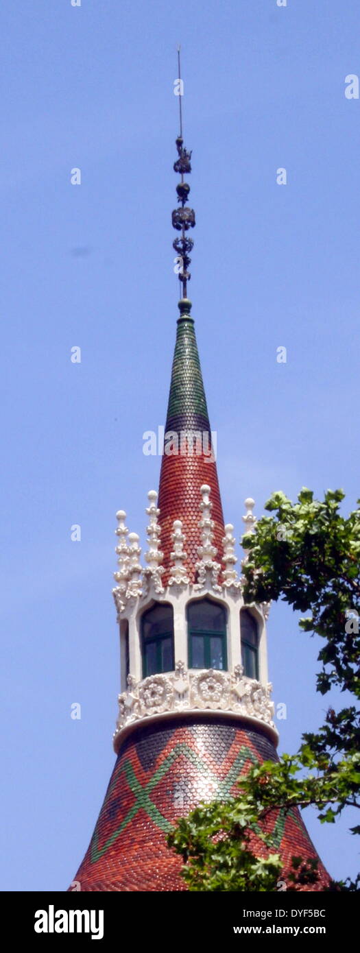 Colourful spire 2013. Modernism. Stock Photo