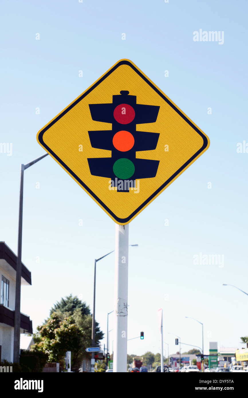 Traffic light warning sign hires stock photography and images Alamy