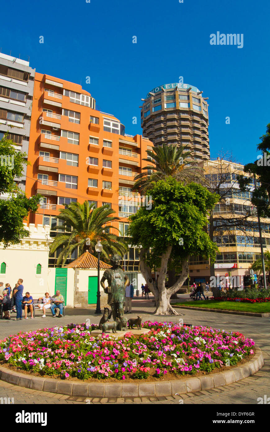 Parque Santa Catalina park square, Las Palmas de Gran Canaria, Gran Canaria Island, the Canary Islands, Spain, Europe Stock Photo -