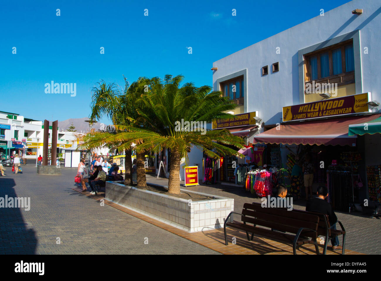 Calle Limones Main Pedestrian Street Playa Blanca