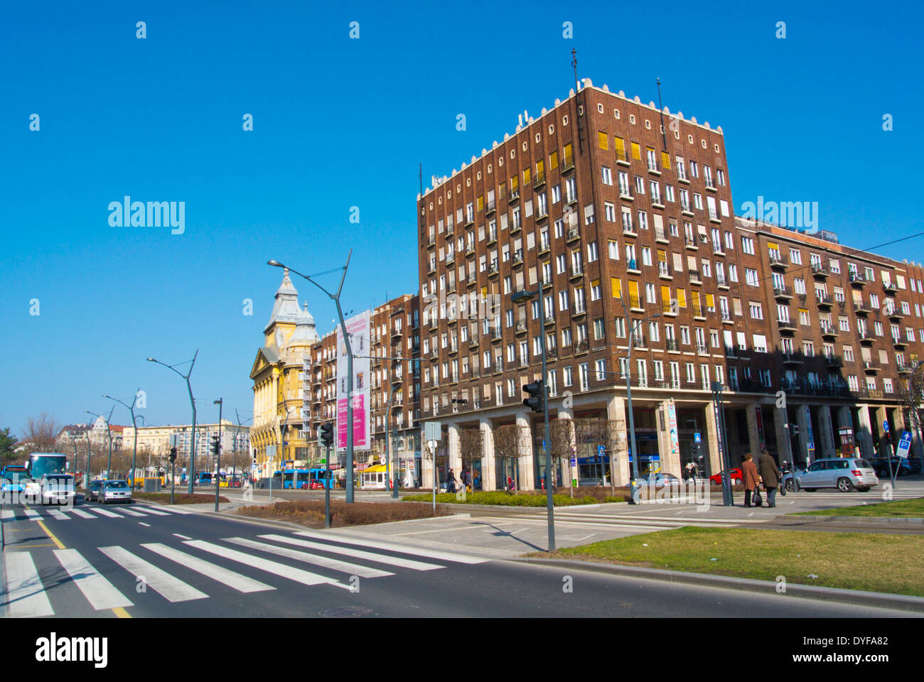 Karoly korut boulevard, central Budapest, Hungary, Europe Stock Photo
