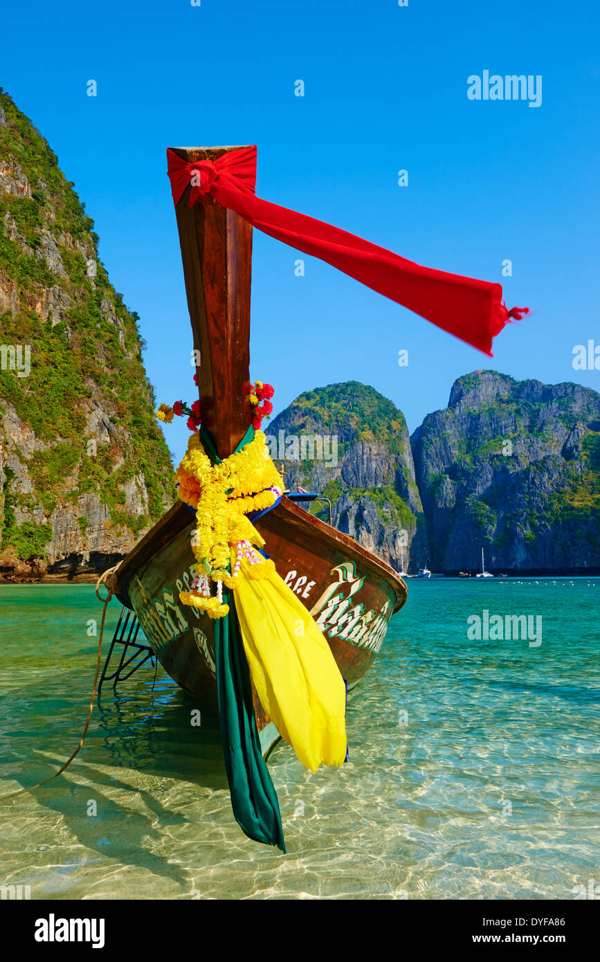 Thailand, Krabi province, Ko Phi Phi Le island, Ao Maya Stock Photo