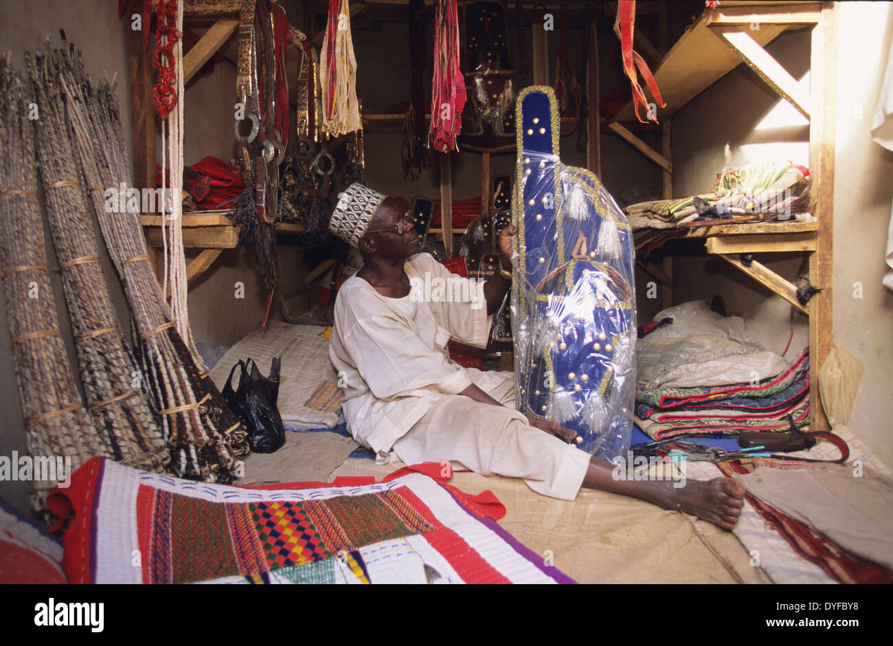 Durbar Fantasia festival. Traditional Husa homage to the Emir of Kano ...