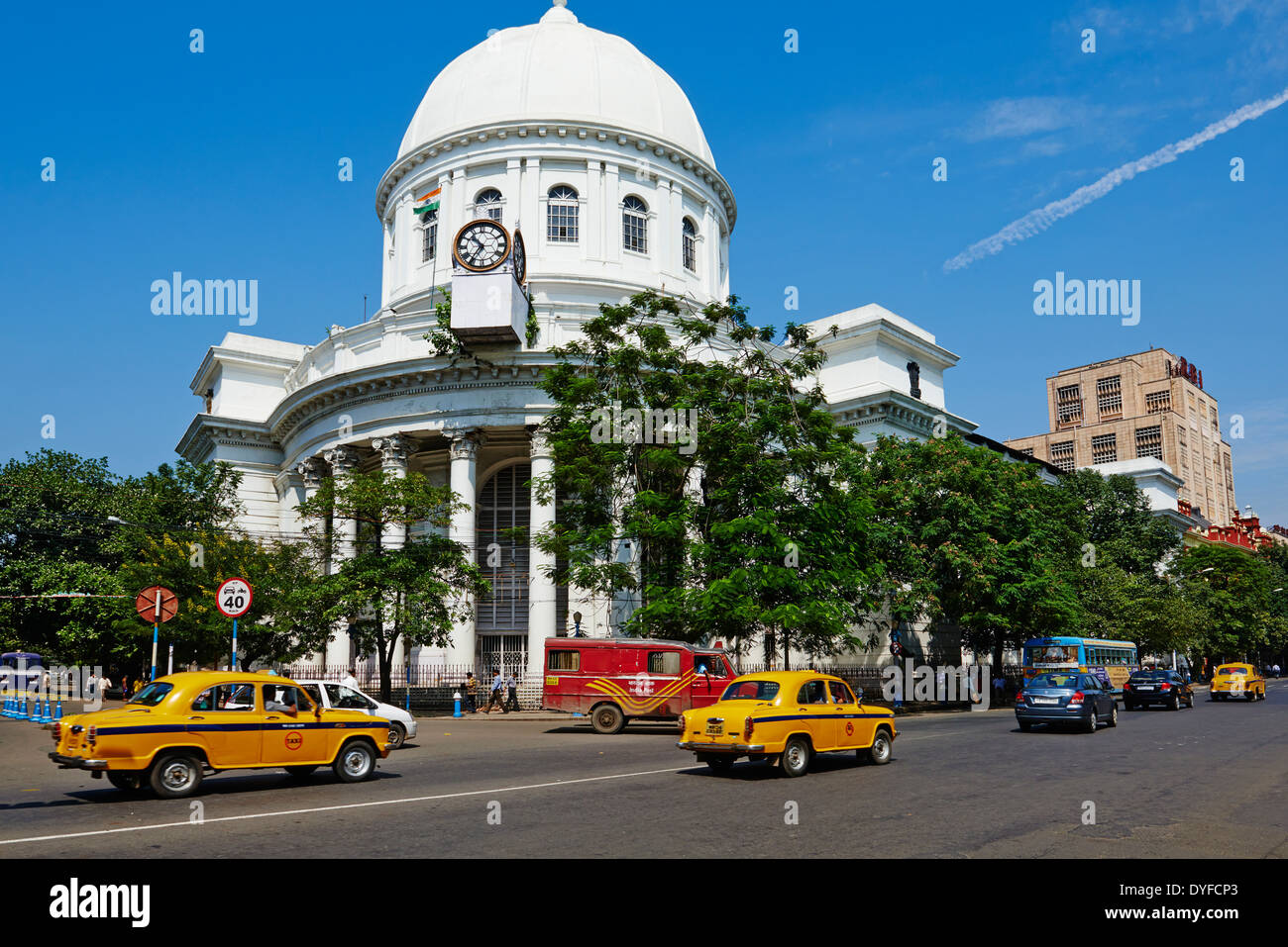 India, West Bengal, Kolkata, Calcutta, GPO, General Post Office Stock Photo