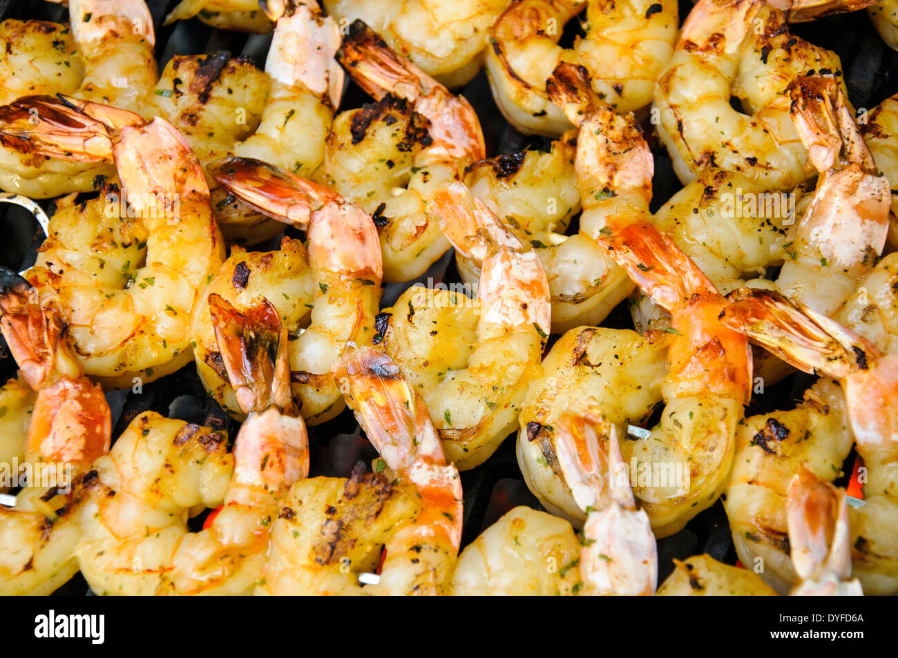 Prawn Skewers High Resolution Stock Photography And Images Alamy