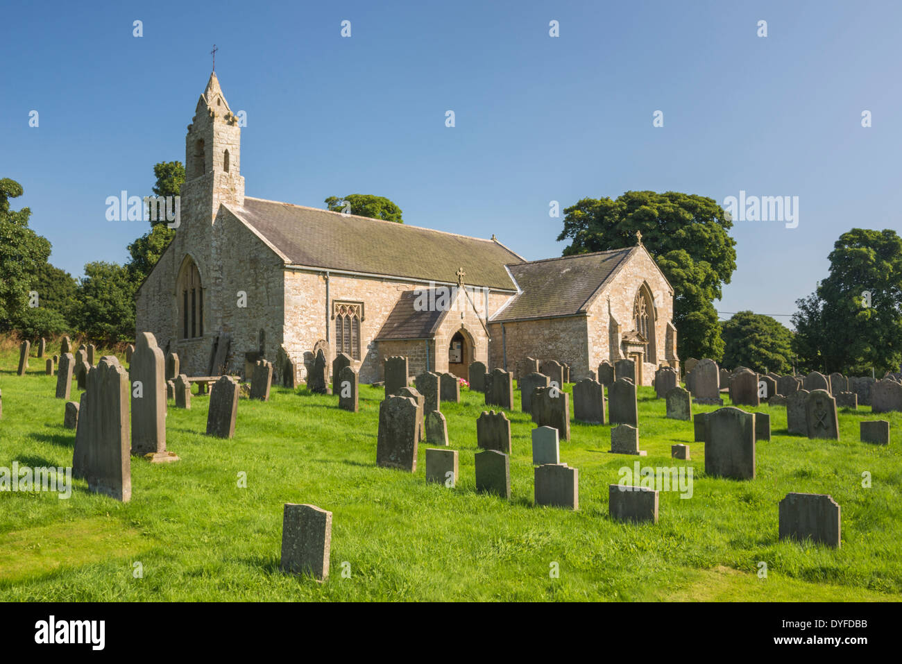 St. Cuthbert's Church in the village of Elsdon in the Northumberland