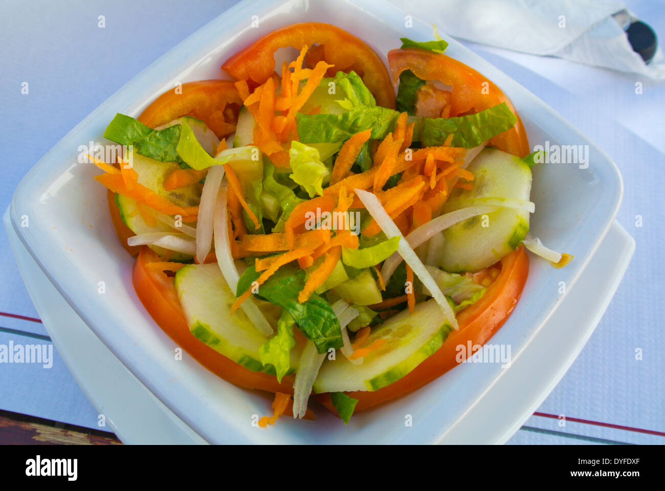 Ensalada mixta, mixed salad, Arrecife, Lanzarote, Canary Islands, Spain, Europe Stock Photo