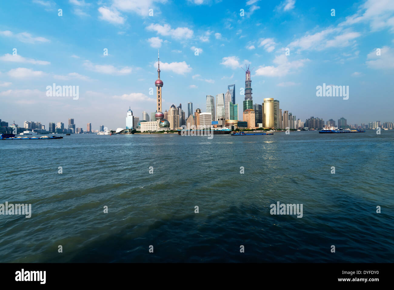 Shanghai skyline panoramic view hi-res stock photography and images - Alamy
