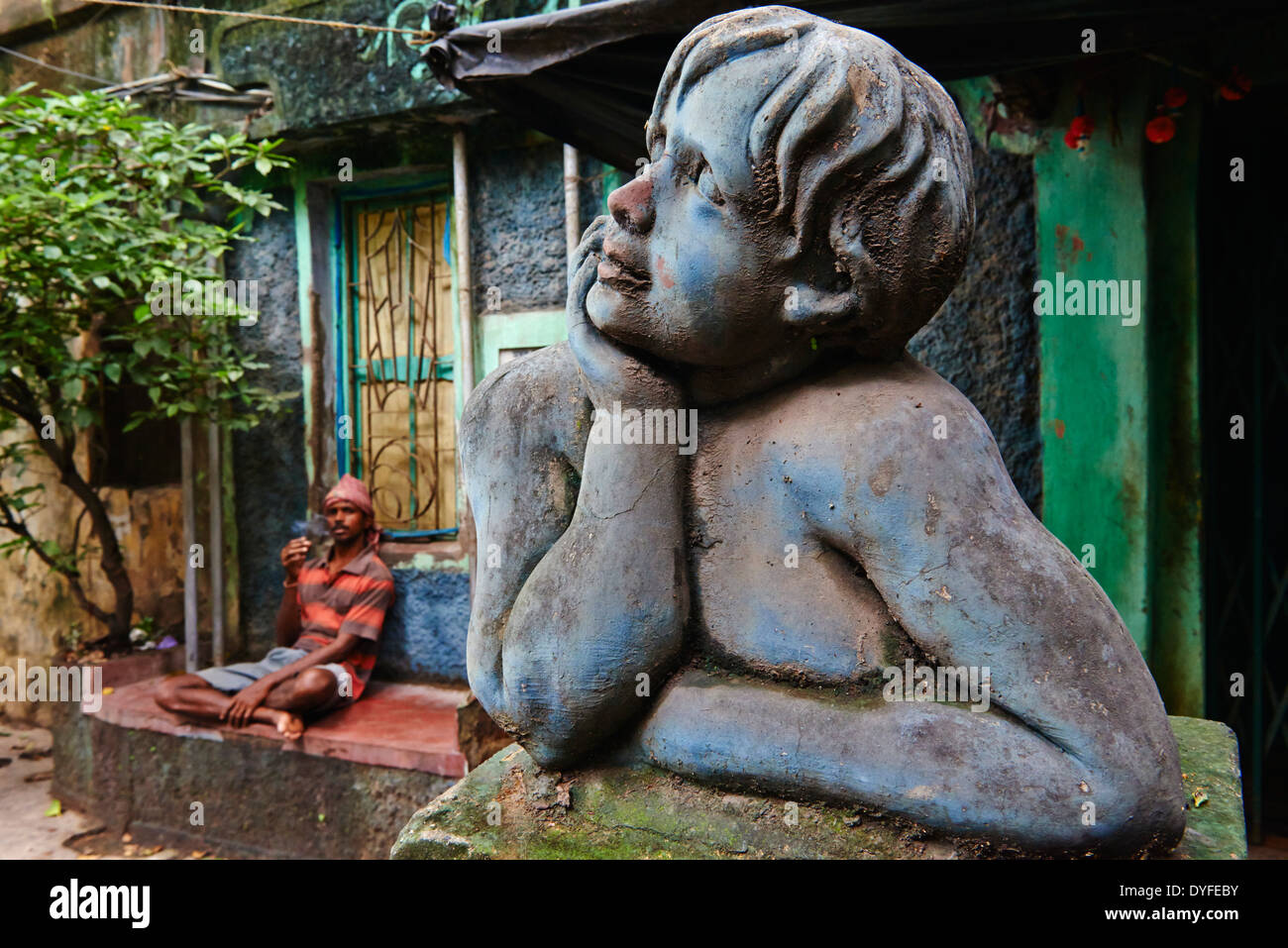 India, West Bengal, Kolkata, Calcutta, street life Stock Photo