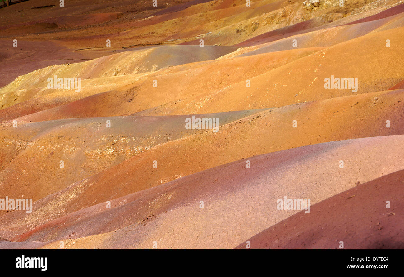 Chamarel coloured earths, Mauritius Stock Photo