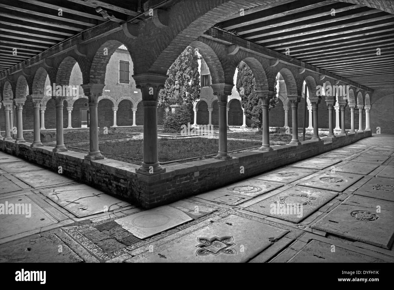 Venice - atrium of church San Francesco della Vigna Stock Photo