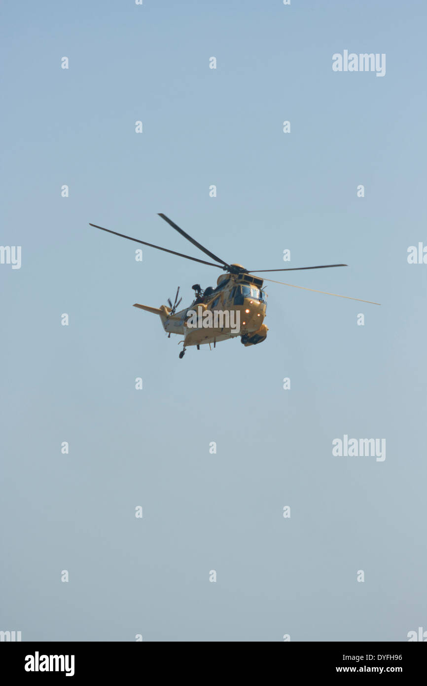 RAF Sea king rescue helicopter displays at Clacton air show, August 2013 Stock Photo