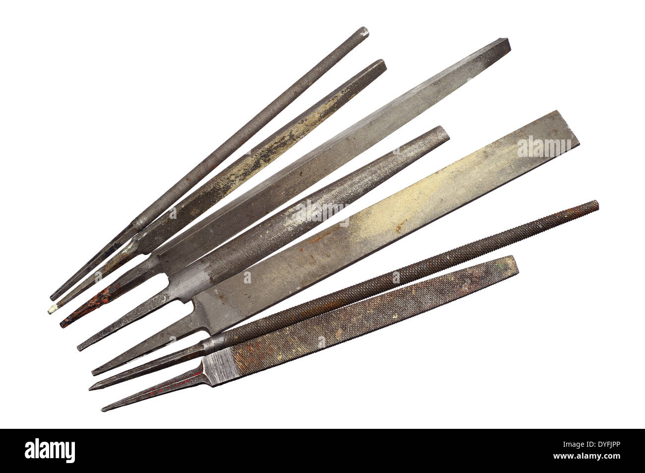 Various rasp tools isolated on white background Stock Photo - Alamy