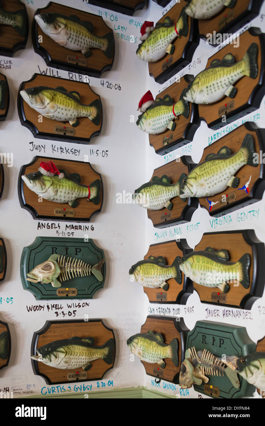 USA, Arkansas, Little Rock, Flying Fish seafood restaurant interior