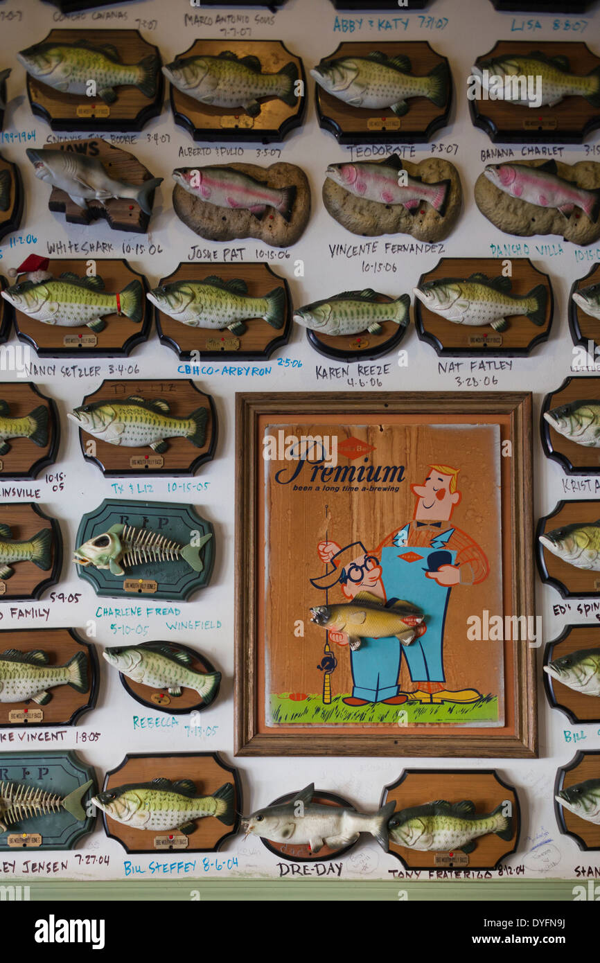 USA, Arkansas, Little Rock, Flying Fish seafood restaurant interior