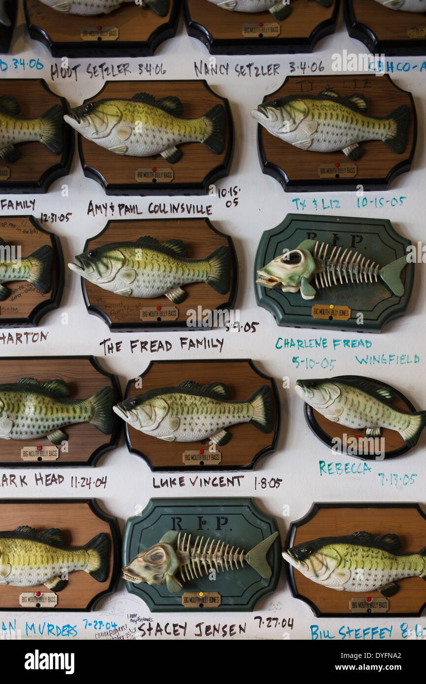 USA, Arkansas, Little Rock, Flying Fish seafood restaurant interior