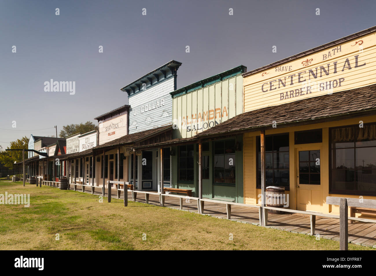USA, Kansas, Dodge City, Boot Hill Museum exterior Stock Photo - Alamy