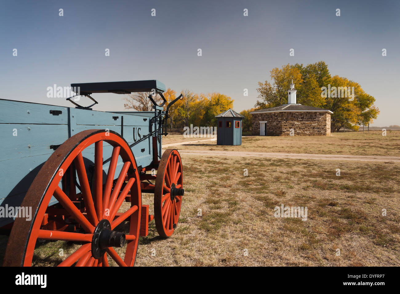 Wagon and blockhouse stockade jail hires stock photography and images
