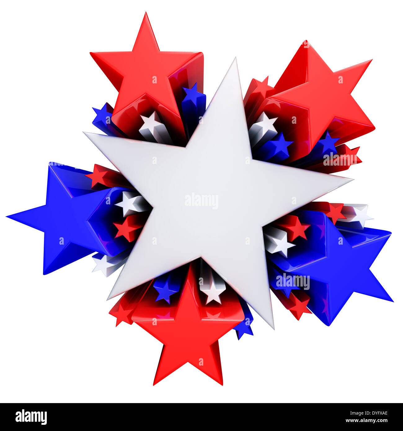Red, white and blue stars Stock Photo Alamy