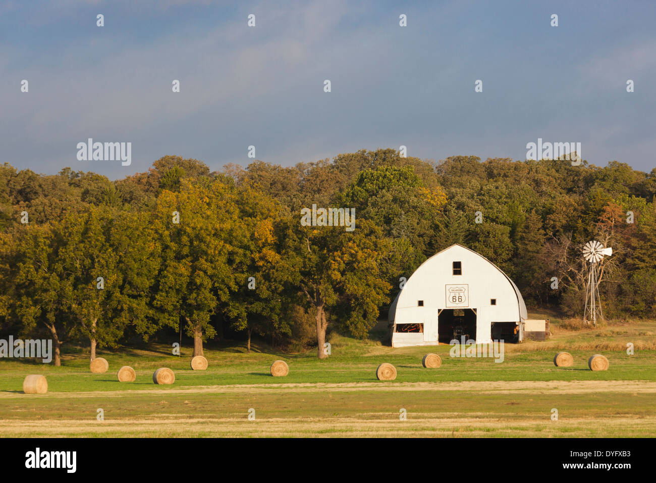 USA, Oklahoma, Arcada, Pops, Route 66 Rock of Ages Farm Stock Photo