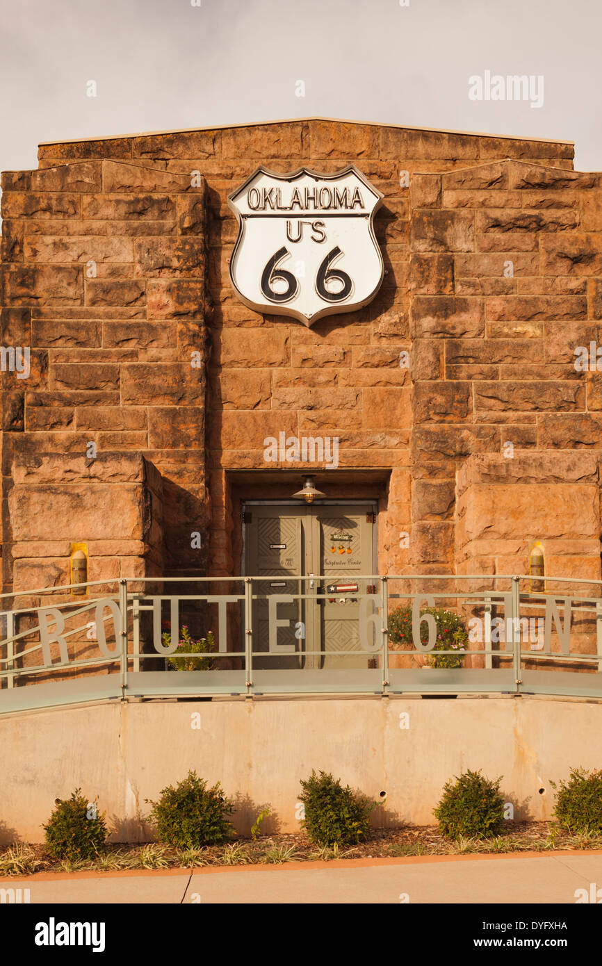 USA, Oklahoma, Chandler, Route 66 Interpretive Center Stock Photo