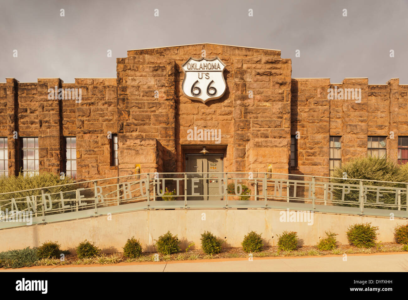 USA, Oklahoma, Chandler, Route 66 Interpretive Center Stock Photo