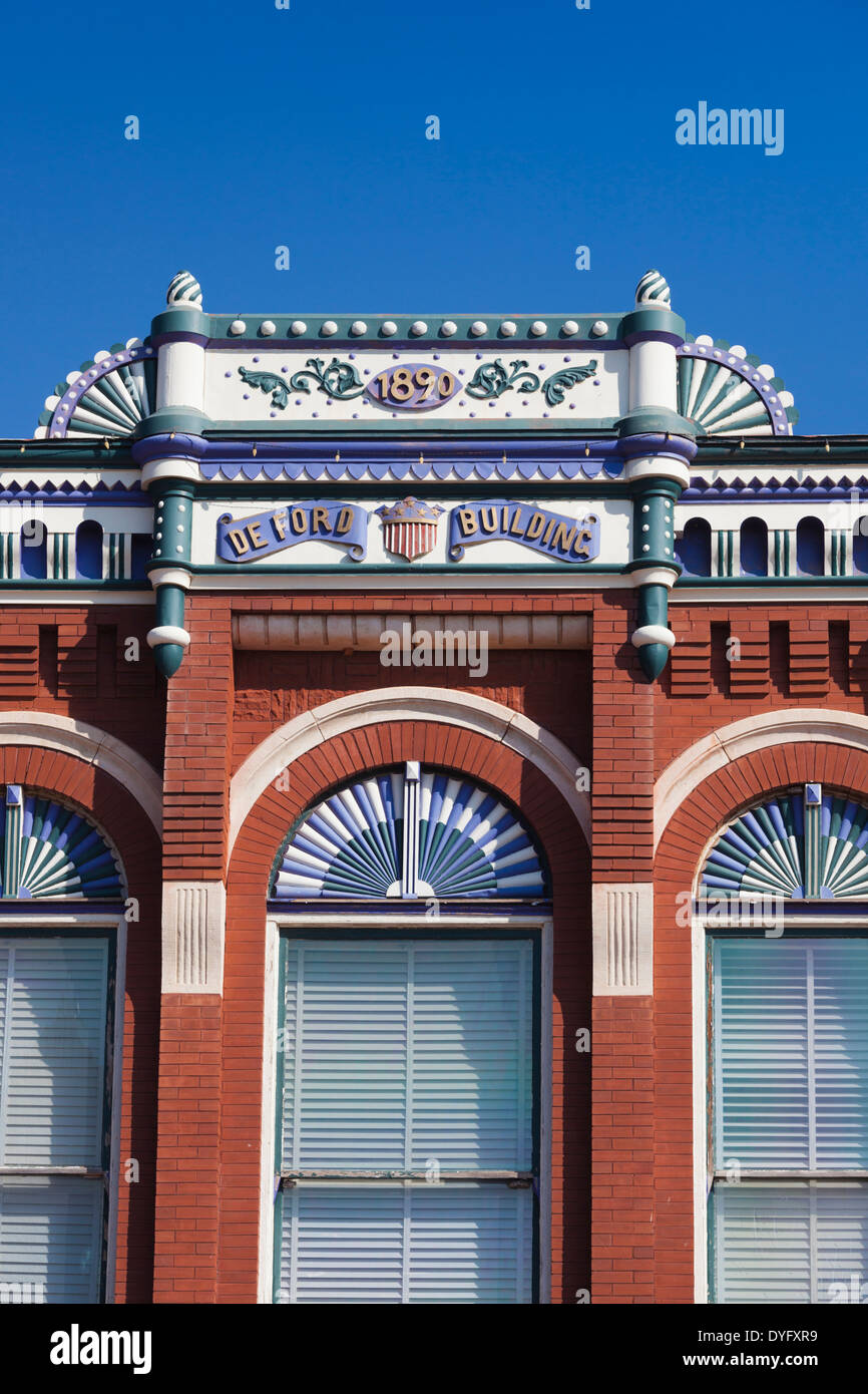 USA, Oklahoma, Guthrie, downtown historic buildings Stock Photo